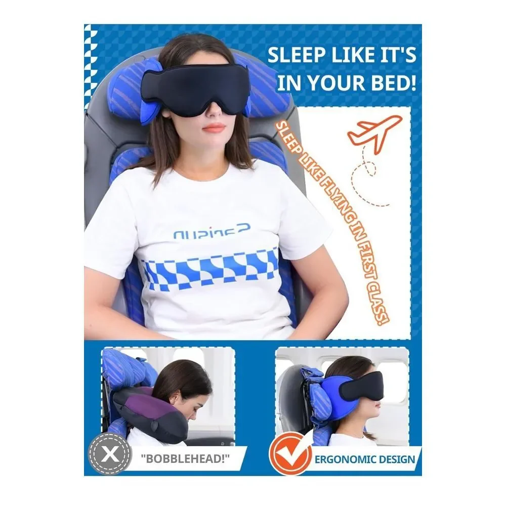Travel‎ eye comfort cover head rest